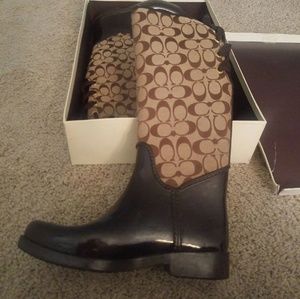 COACH RAIN BOOTS